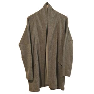 Arcteryx Olive Green Laina Open Front Long Duster Cardigan Sweater Size XL